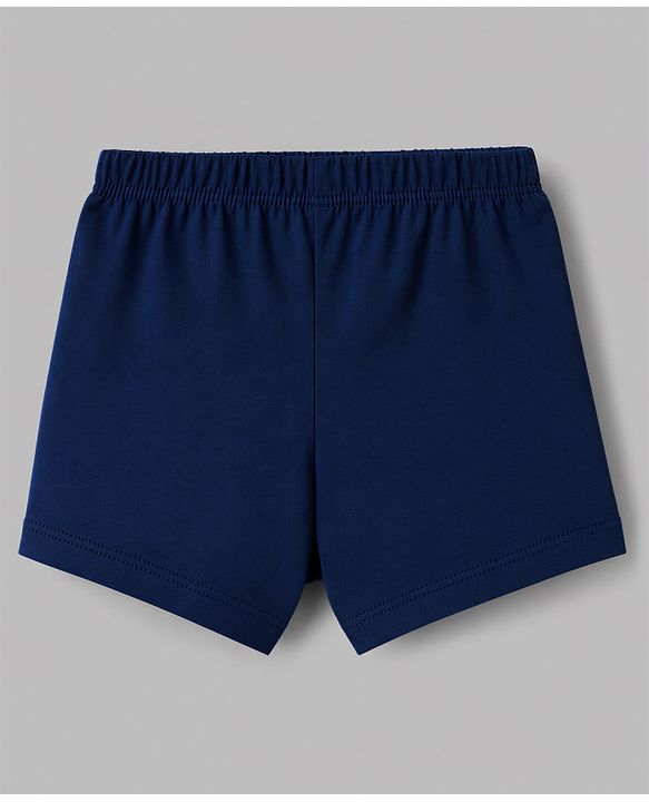 Babyhug 100% Cotton Knit Briefs Pack of 3 - Navy Blue, White & Light Blue