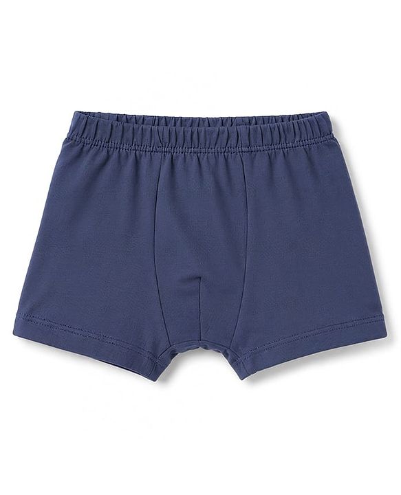 Babyhug 100% Cotton Knit Solid Briefs Pack Of 3 - Navy Blue Olive Green & Rust Orange