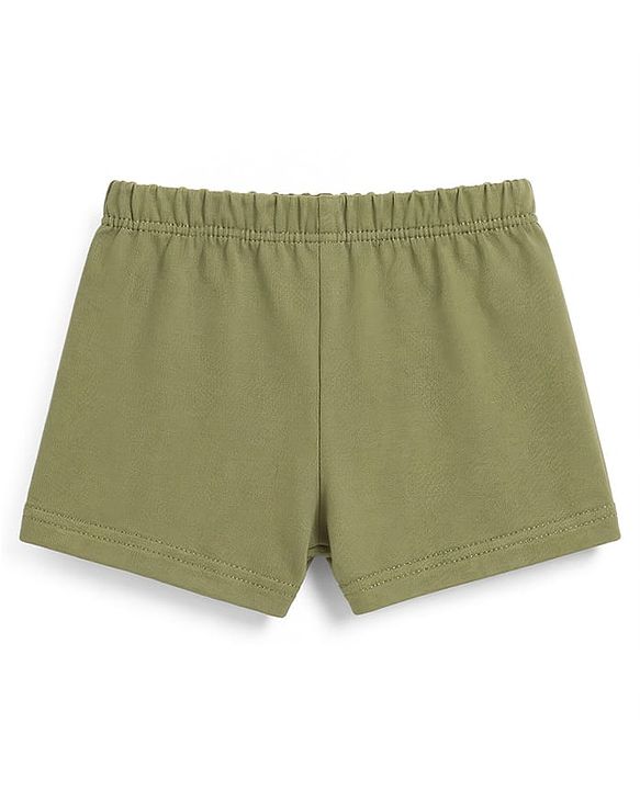 Babyhug 100% Cotton Knit Solid Briefs Pack Of 3 - Navy Blue Olive Green & Rust Orange