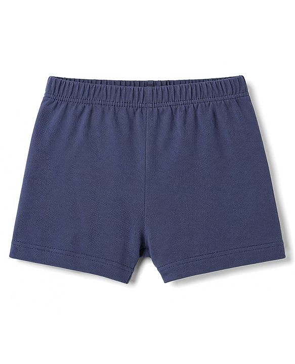 Babyhug 100% Cotton Knit Solid Briefs Pack Of 3 - Navy Blue Olive Green & Rust Orange