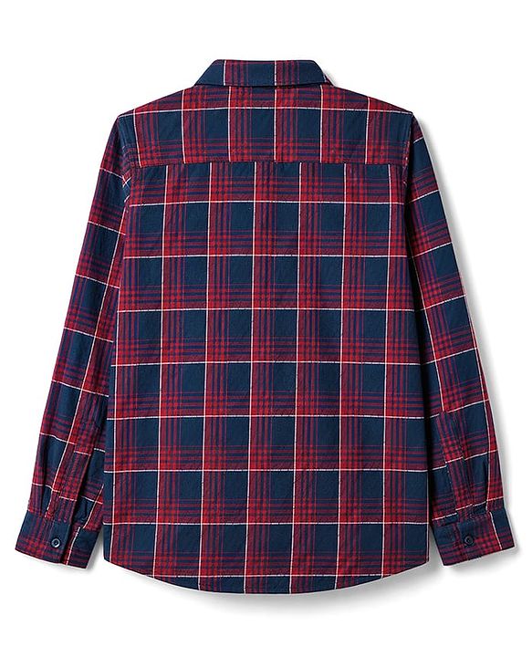 Pine Kids 100% Cotton Woven Full Sleeves Checked Shirt - Multicolor