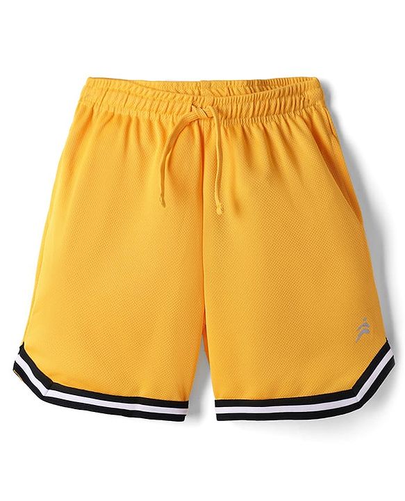 Pine Active Knit Solid Basketball Shorts - Yellow