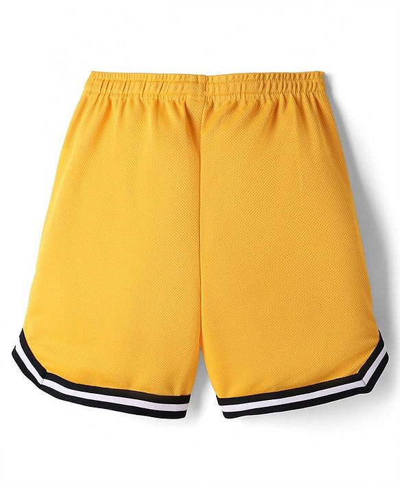 Pine Active Knit Solid Basketball Shorts - Yellow