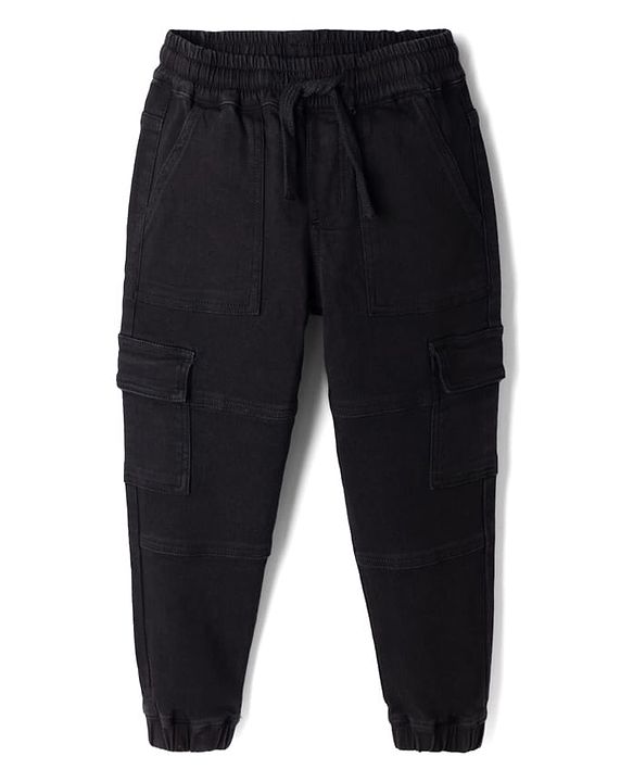 Pine Kids Denim Woven Full Length Jeans in Black for 4-5 Years