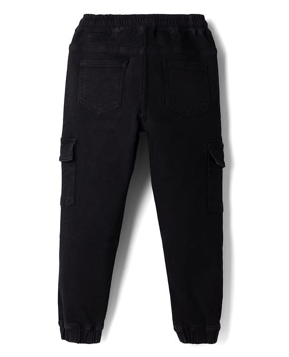 Pine Kids Denim Woven Full Length Jeans in Black for 4-5 Years