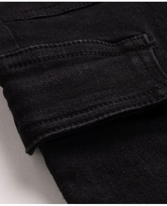 Pine Kids Denim Woven Full Length Jeans in Black for 4-5 Years