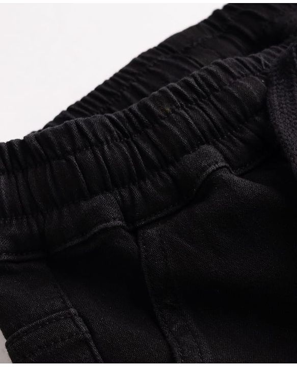 Pine Kids Denim Woven Full Length Jeans in Black for 4-5 Years