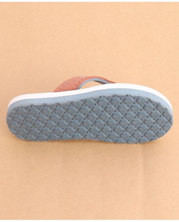 Cute Walk by Babyhug Slip Ons Flip Flops With Princess Print - Peach
