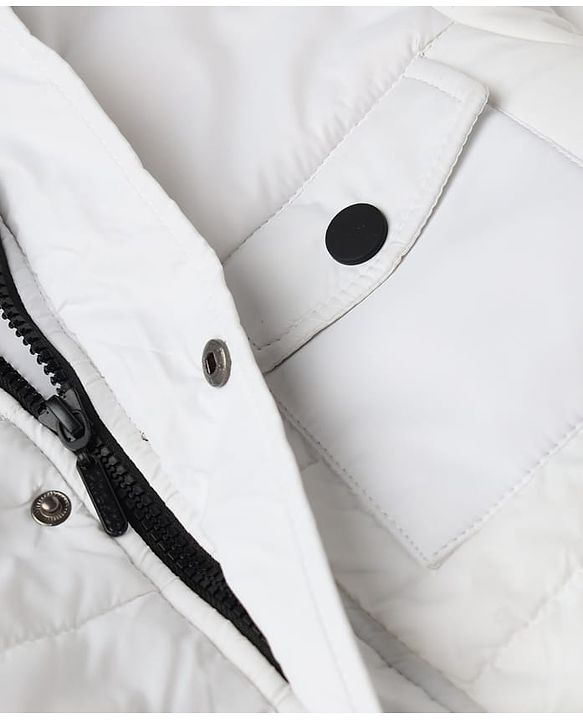 Pine Kids Woven Hoodies with Full Sleeves in White for 4-5 Years