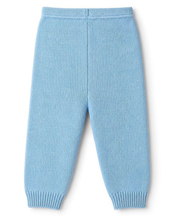Babyhug Knit Full Sleeves Hooded Sweater Set With Paw Patch - Blue