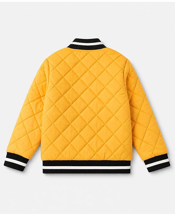 Pine Kids Woven Jacket with Full Sleeves in Golden for 4-5 Years