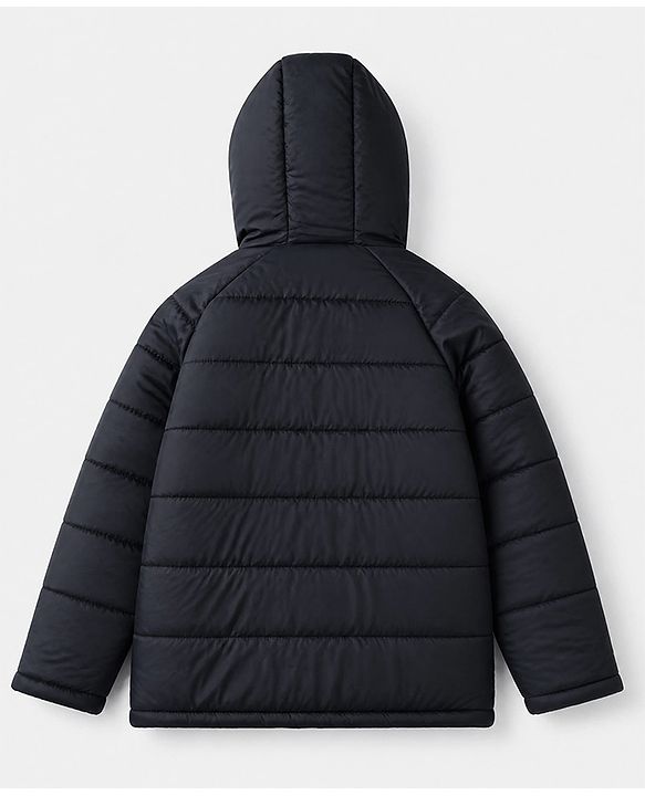 Pine Kids Woven Padded/Quilted/ Winter Jacket with Full Sleeves, Badge Patch and NYC Print in Navy Blue for 4-5 Years