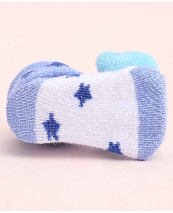 Cute Walk by Babyhug Socks with Large Kitty Applique - Purple