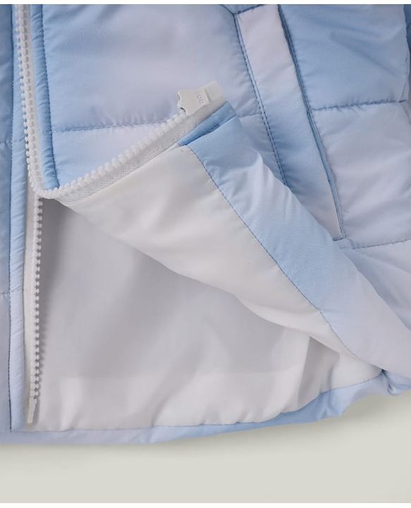 Pine Kids Woven Hooded Jacket with Full Sleeves - Blue