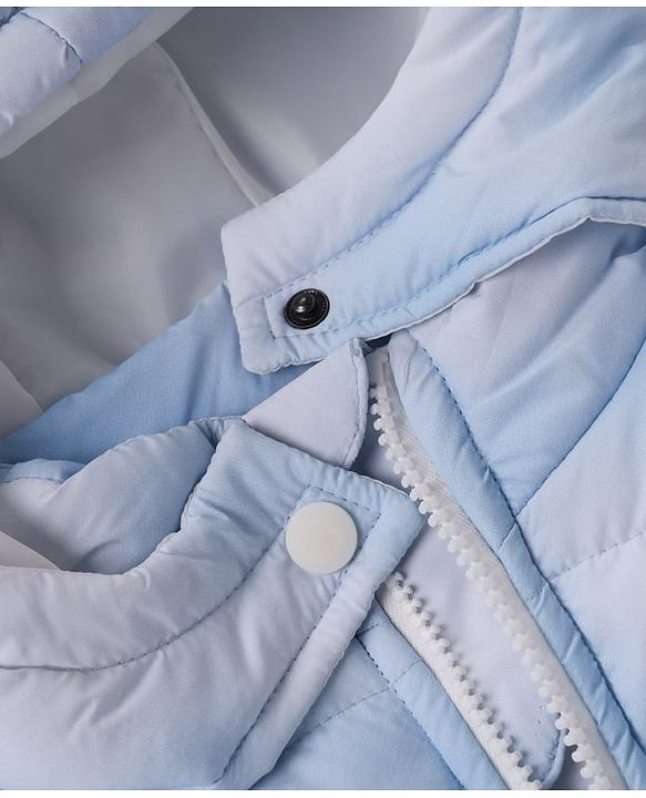 Pine Kids Woven Hooded Jacket with Full Sleeves - Blue