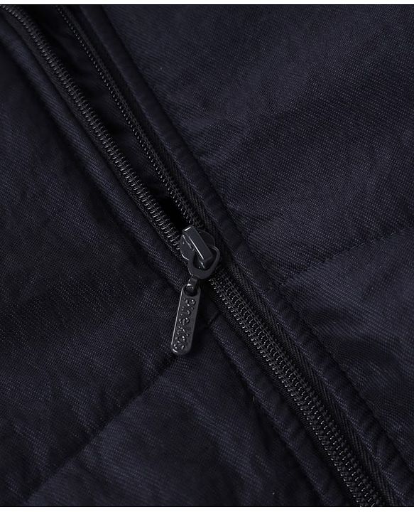 Pine Kids Woven Hooded Jacket with Full Sleeves - Navy Blue