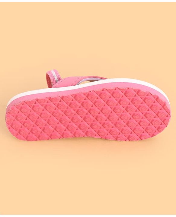 Cute Walk by Babyhug Back Strap Watermelon Printed Flip Flops - Yellow & Pink