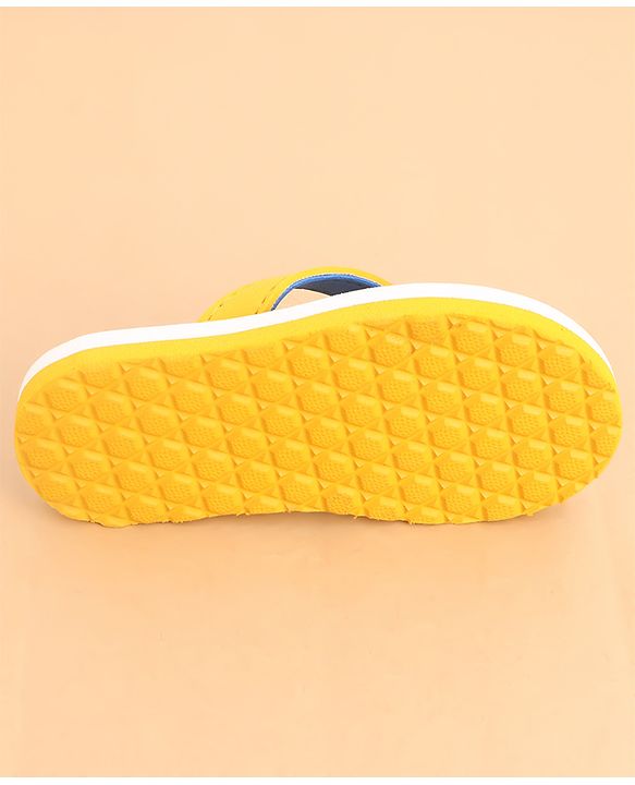Cute Walk by Babyhug Slip Ons Flip Flop With Dino Print - Yellow