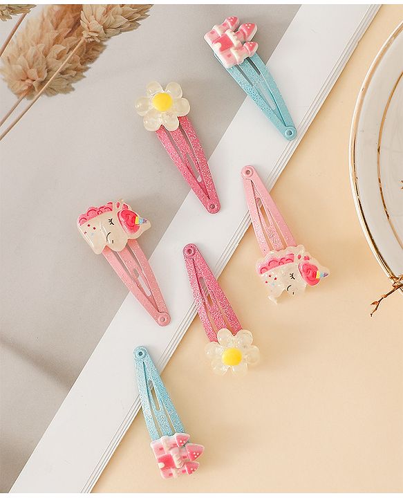 Babyhug Free Size Snap Clips With Applique - Multicolor