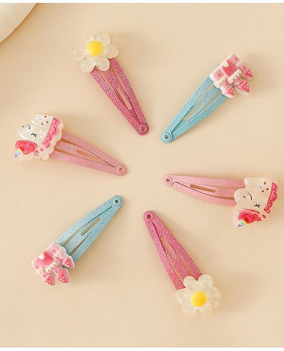 Babyhug Free Size Snap Clips With Applique - Multicolor