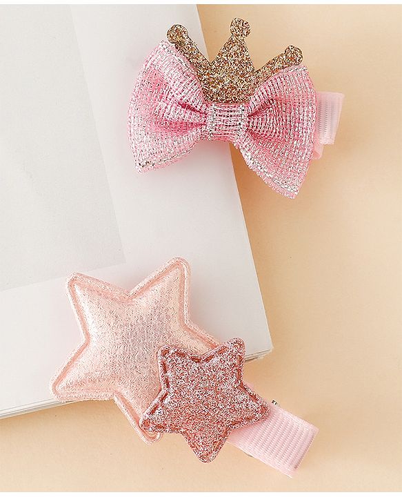 Babyhug Free Size Hair Pins And Clips - Pink