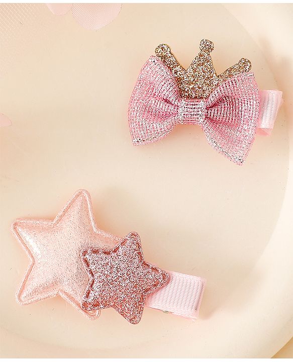 Babyhug Free Size Hair Pins And Clips - Pink