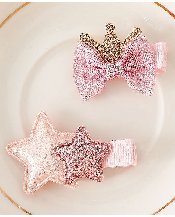 Babyhug Free Size Hair Pins And Clips - Pink