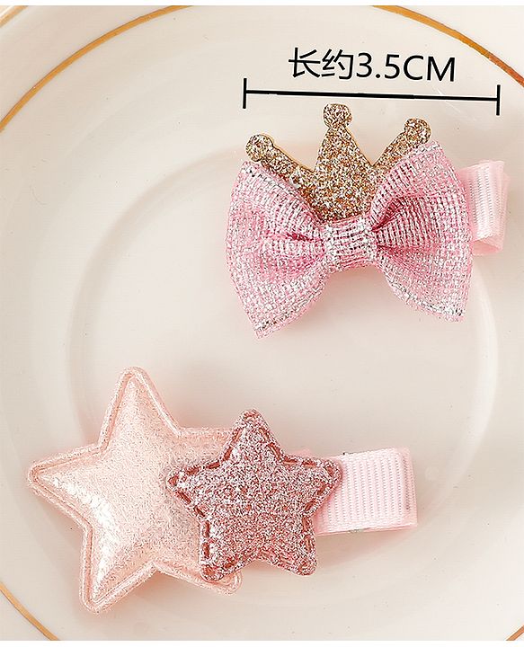 Babyhug Free Size Hair Pins And Clips - Pink