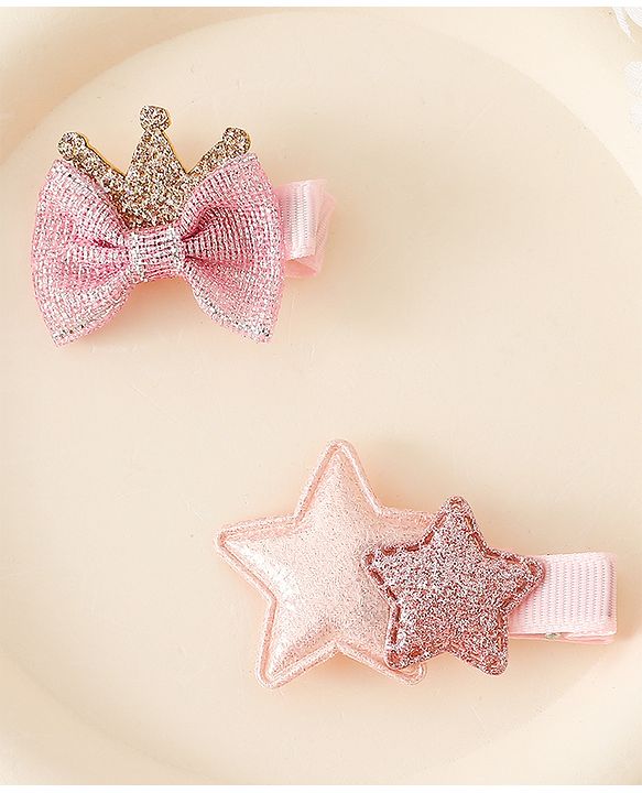Babyhug Free Size Hair Pins And Clips - Pink