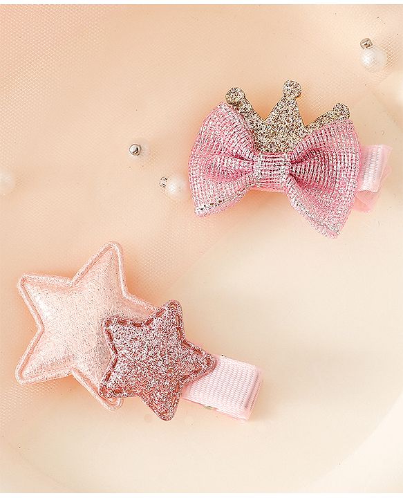 Babyhug Free Size Hair Pins And Clips - Pink
