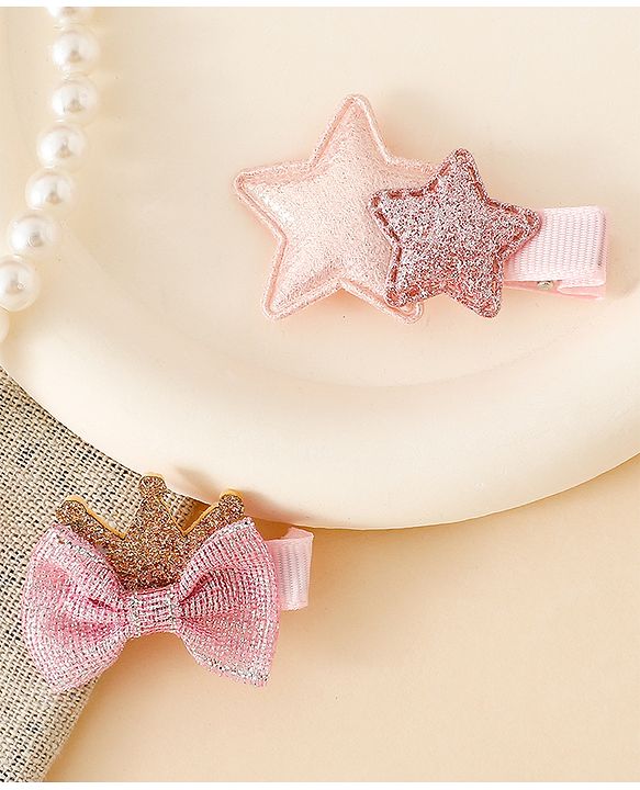 Babyhug Free Size Hair Pins And Clips - Pink