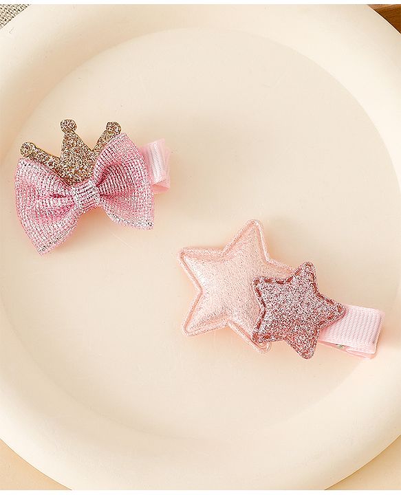 Babyhug Free Size Hair Pins And Clips - Pink