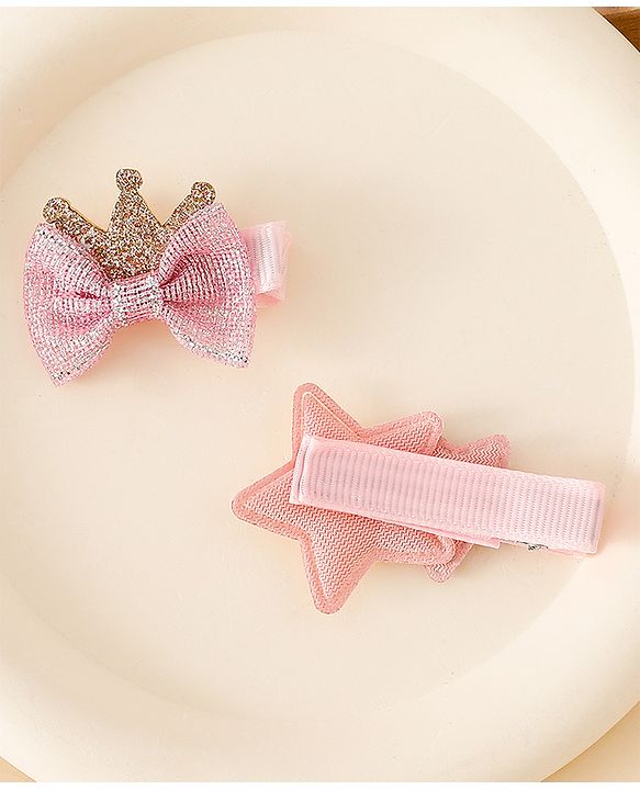 Babyhug Free Size Hair Pins And Clips - Pink