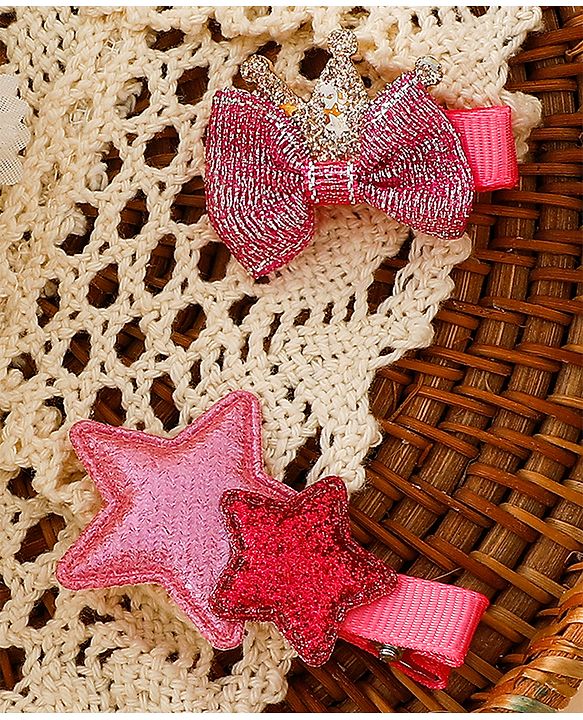 Babyhug Free Size Hair Pins And Clips - Pink