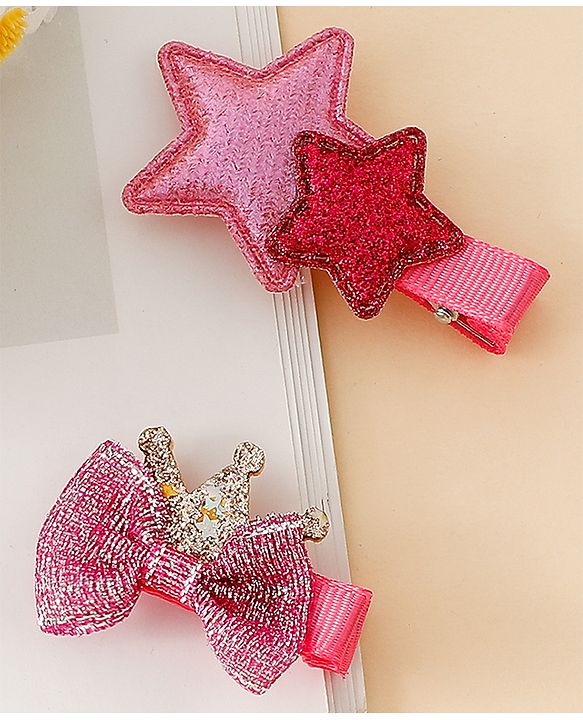 Babyhug Free Size Hair Pins And Clips - Pink