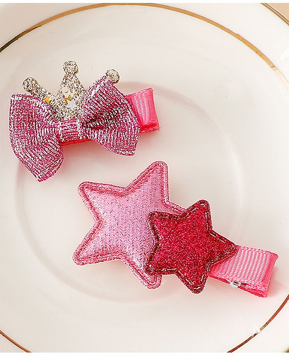 Babyhug Free Size Hair Pins And Clips - Pink