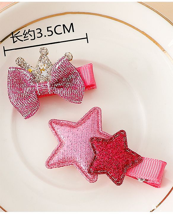 Babyhug Free Size Hair Pins And Clips - Pink