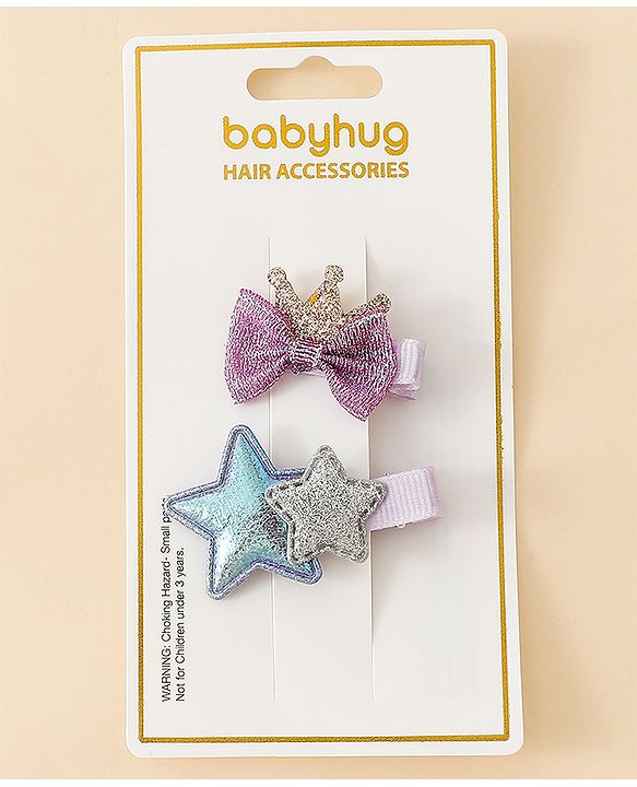 Babyhug Free Size Hair Pins And Clips - Pink