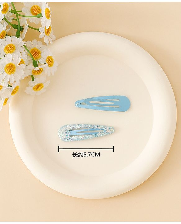 Babyhug Free Size Snap Clips With Applique - Blue