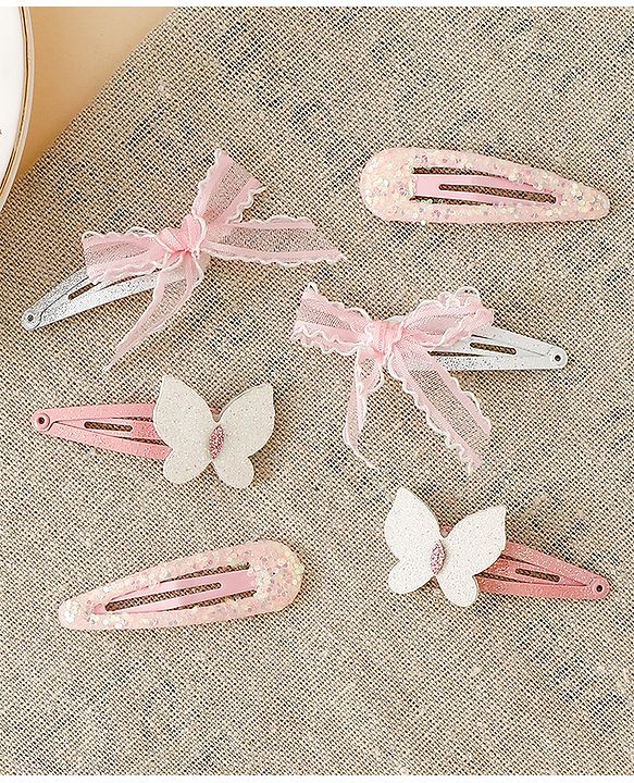 Babyhug Free Size Snap Clips With Applique - Blue