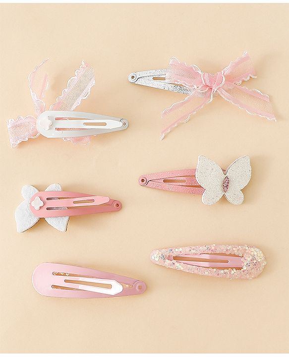 Babyhug Free Size Snap Clips With Applique - Blue