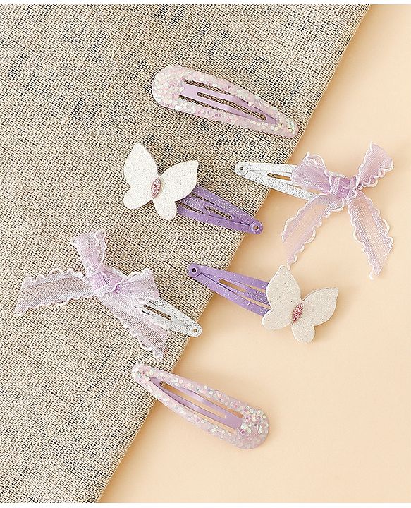 Babyhug Free Size Snap Clips -Purple