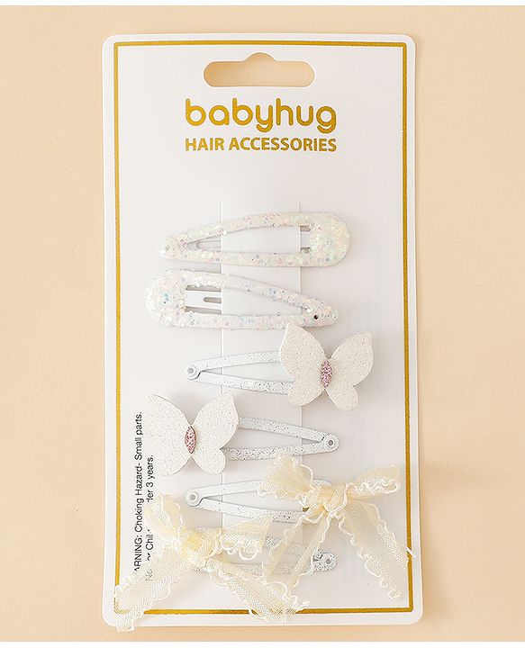 Babyhug Free Size Snap Clips -Purple