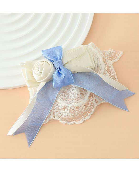 Pine Kids Bow & Butterfly Hair Clips Free Size - Blue