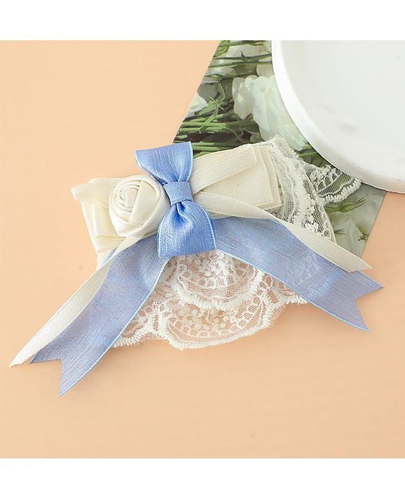 Pine Kids Bow & Butterfly Hair Clips Free Size - Blue