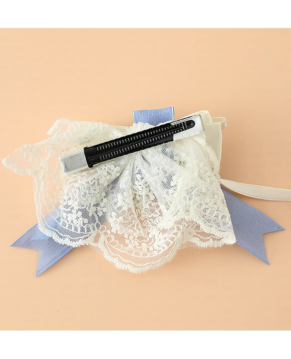Pine Kids Bow & Butterfly Hair Clips Free Size - Blue