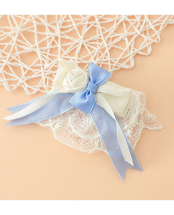Pine Kids Bow & Butterfly Hair Clips Free Size - Blue