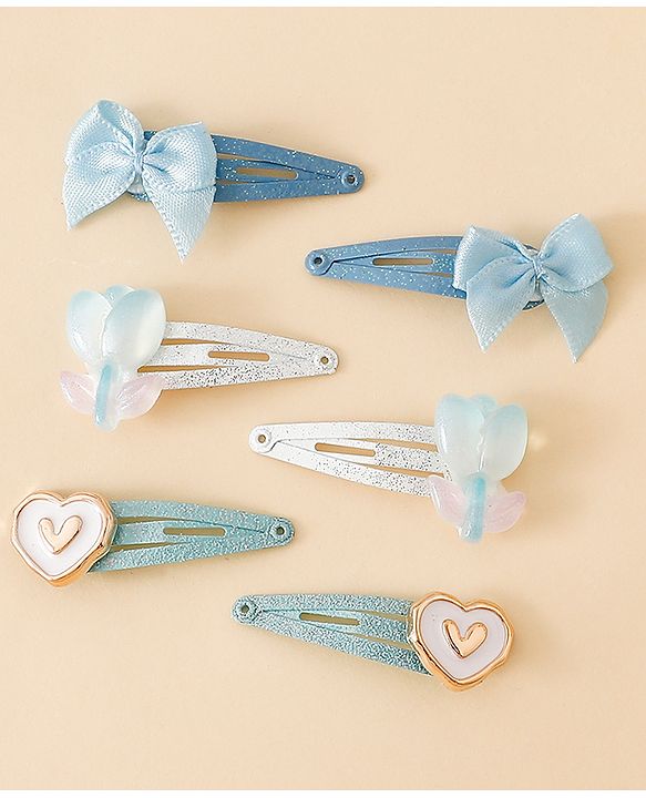 Babyhug Free Size Snap Clips - Blue