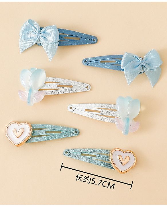 Babyhug Free Size Snap Clips - Blue