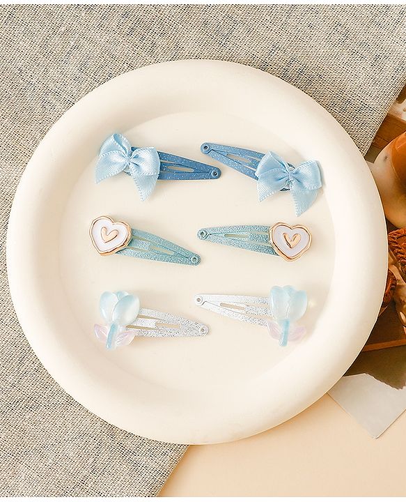 Babyhug Free Size Snap Clips - Blue